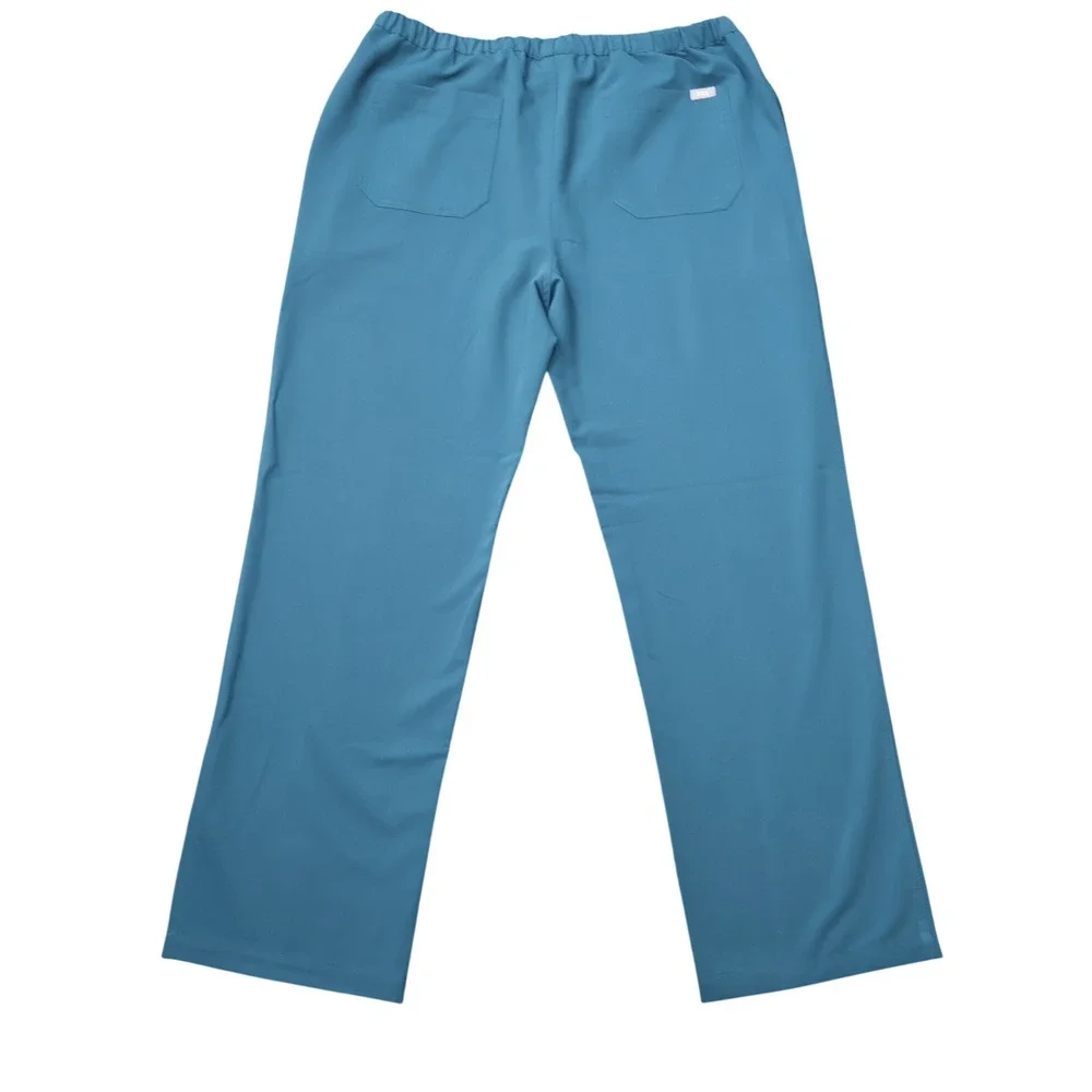 FIGS FM4500 Scrub Pants Mens XL Teal Blue Excellent Straight Leg Drawstring